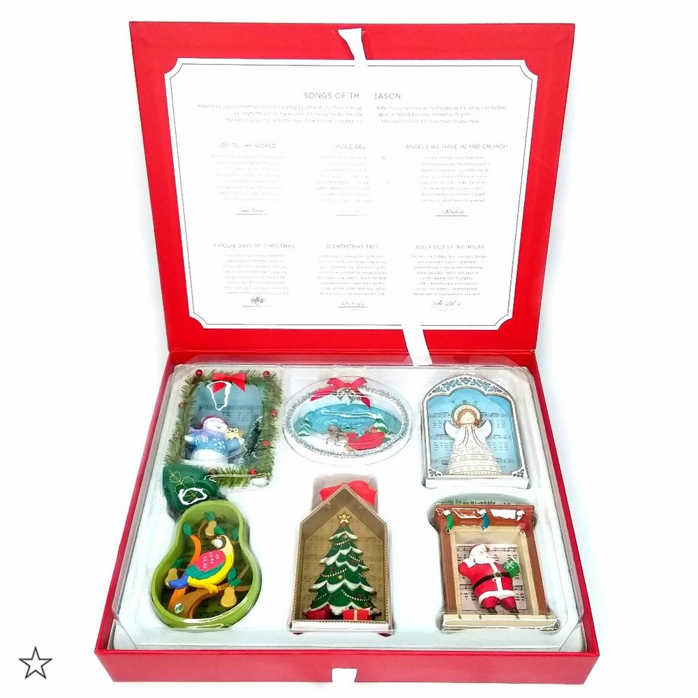 2018 Hallmark Songs Of The Season 6 Ornaments